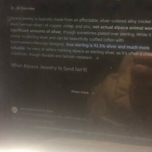 Alpaca Jewelry- IT IS NOT STERLING SILVER!…but….